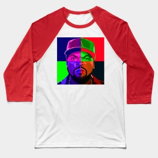 Ice Cube Rapper Color Design Baseball T-Shirt